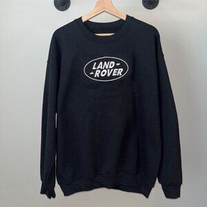 Black White Land Rover Range Rover Automobile Car Retro Embroidery Crewneck